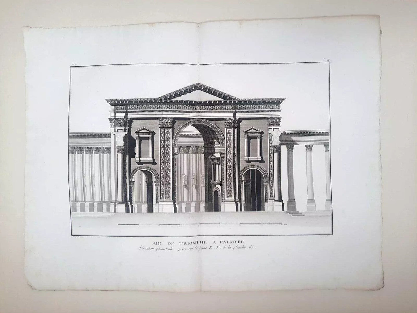 L-F CASSAS 12 grandes planches gravure Palmyre Syrie Neptune Arc Triomphe 1789