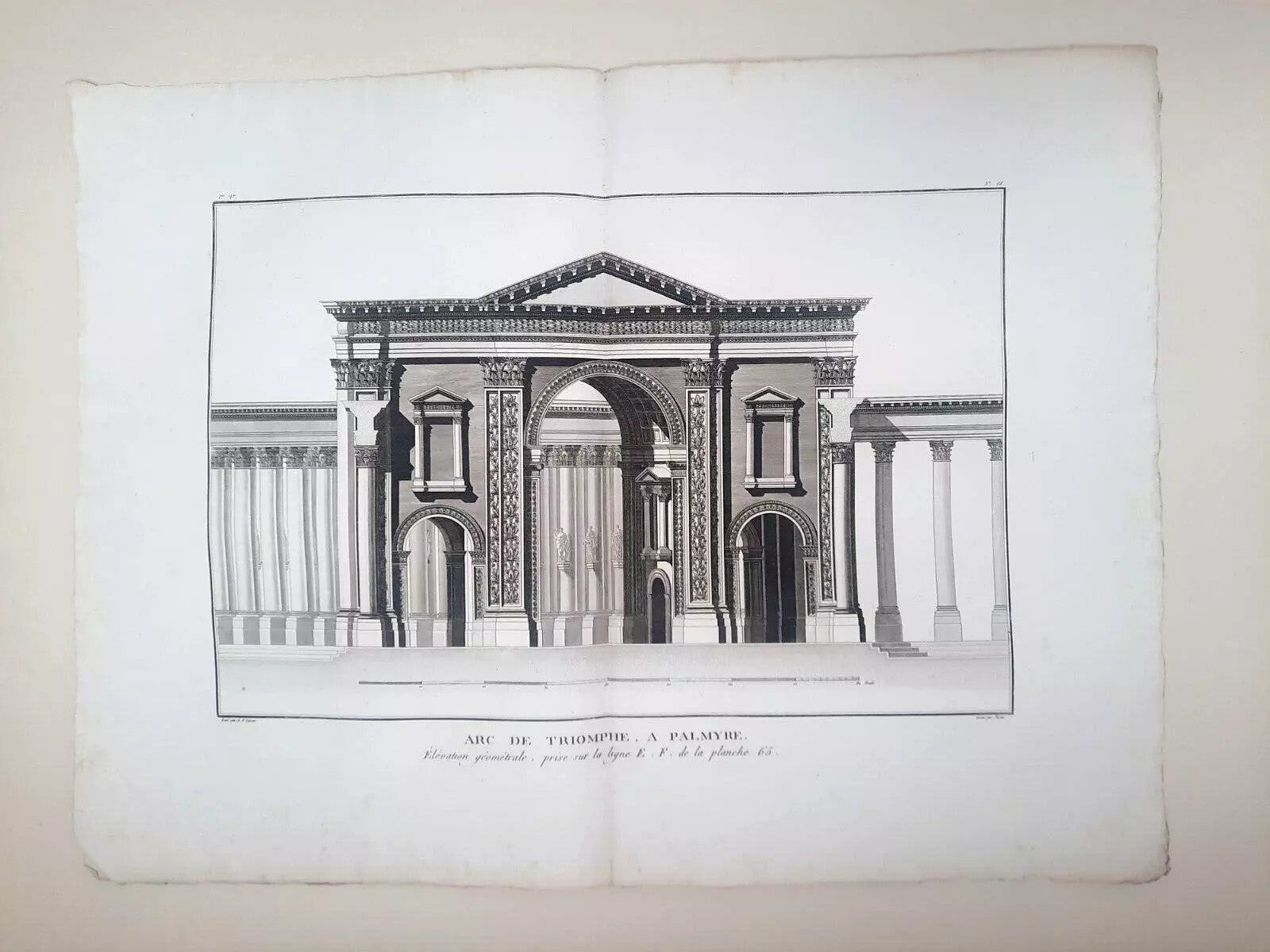 L-F CASSAS 12 grandes planches gravure Palmyre Syrie Neptune Arc Triomphe 1789