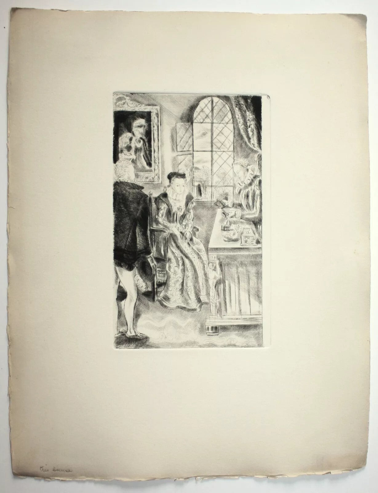 Hermine David 8 gravures non signées Princesse de Clèves version anglaise