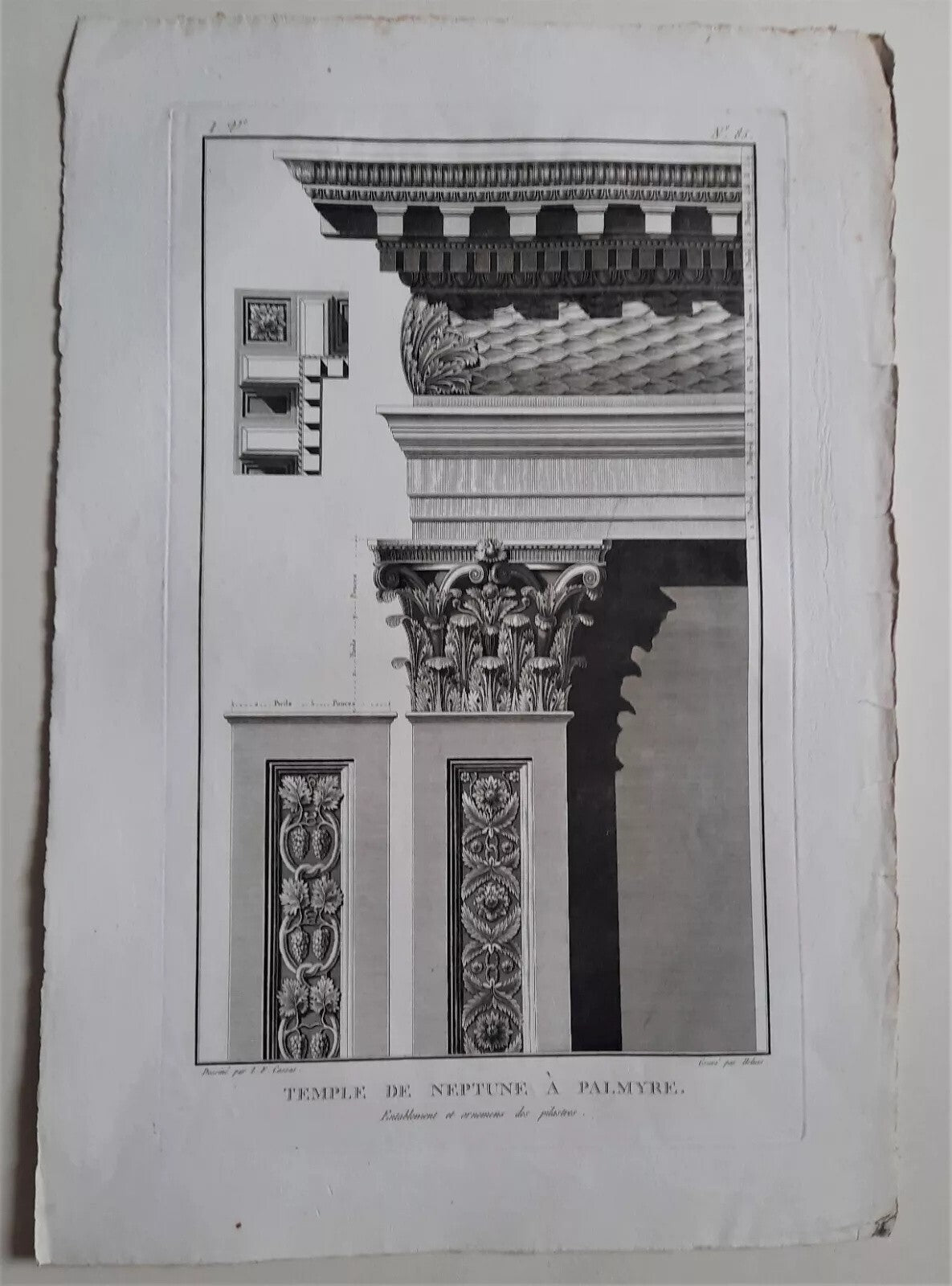 L-F CASSAS 12 grandes planches gravure Palmyre Syrie Neptune Arc Triomphe 1789