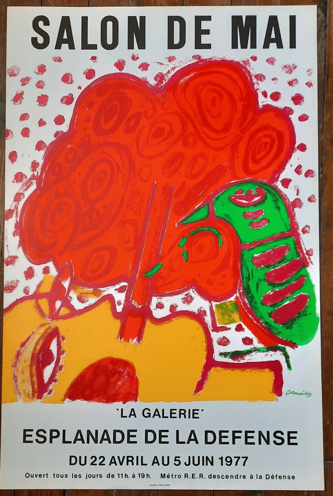 Salon de Mai lot 7 affiches lithographie Alechinsky Corneille Coutaud Pignon...