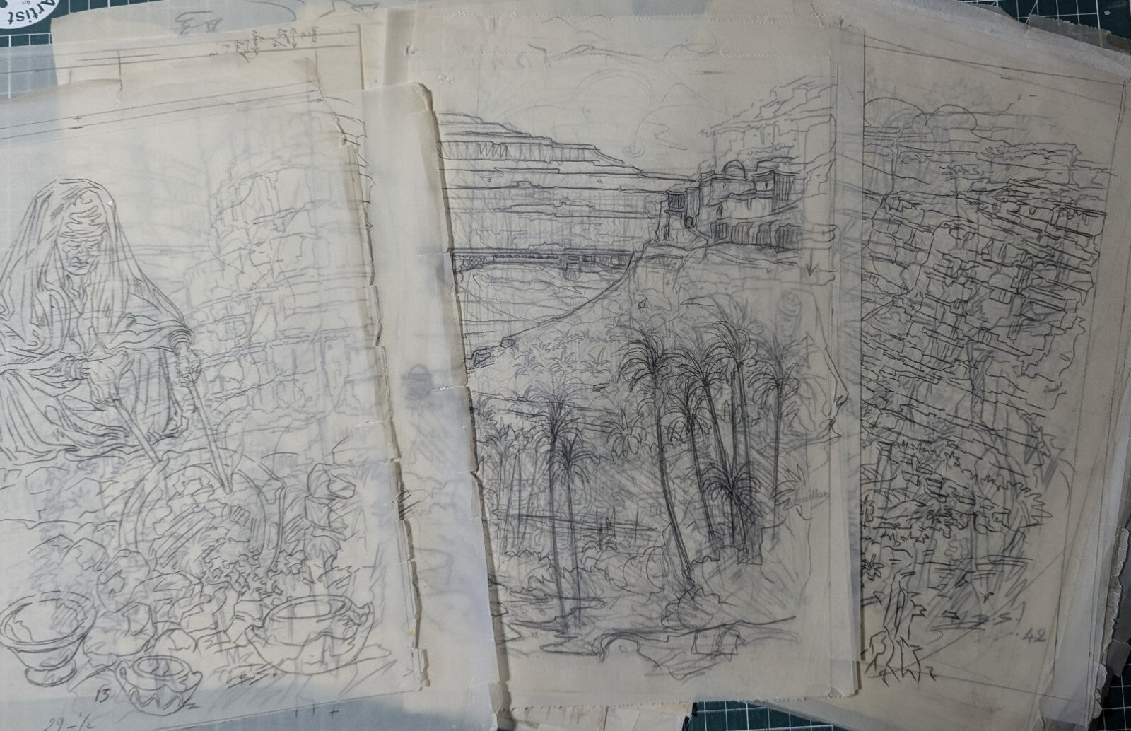 ALGÉRIE L'AURÈS BENJAMIN SARRAILLON Voyage à Rouffi photos négatifs dessins