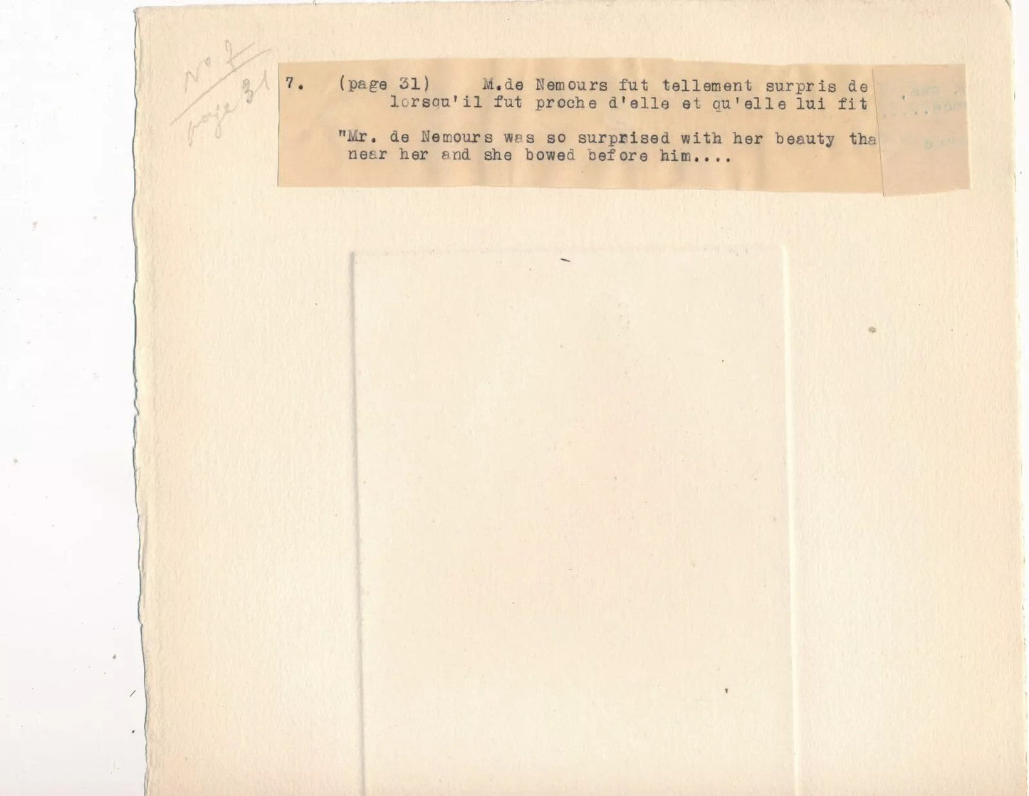 Hermine David 8 gravures non signées Princesse de Clèves version anglaise