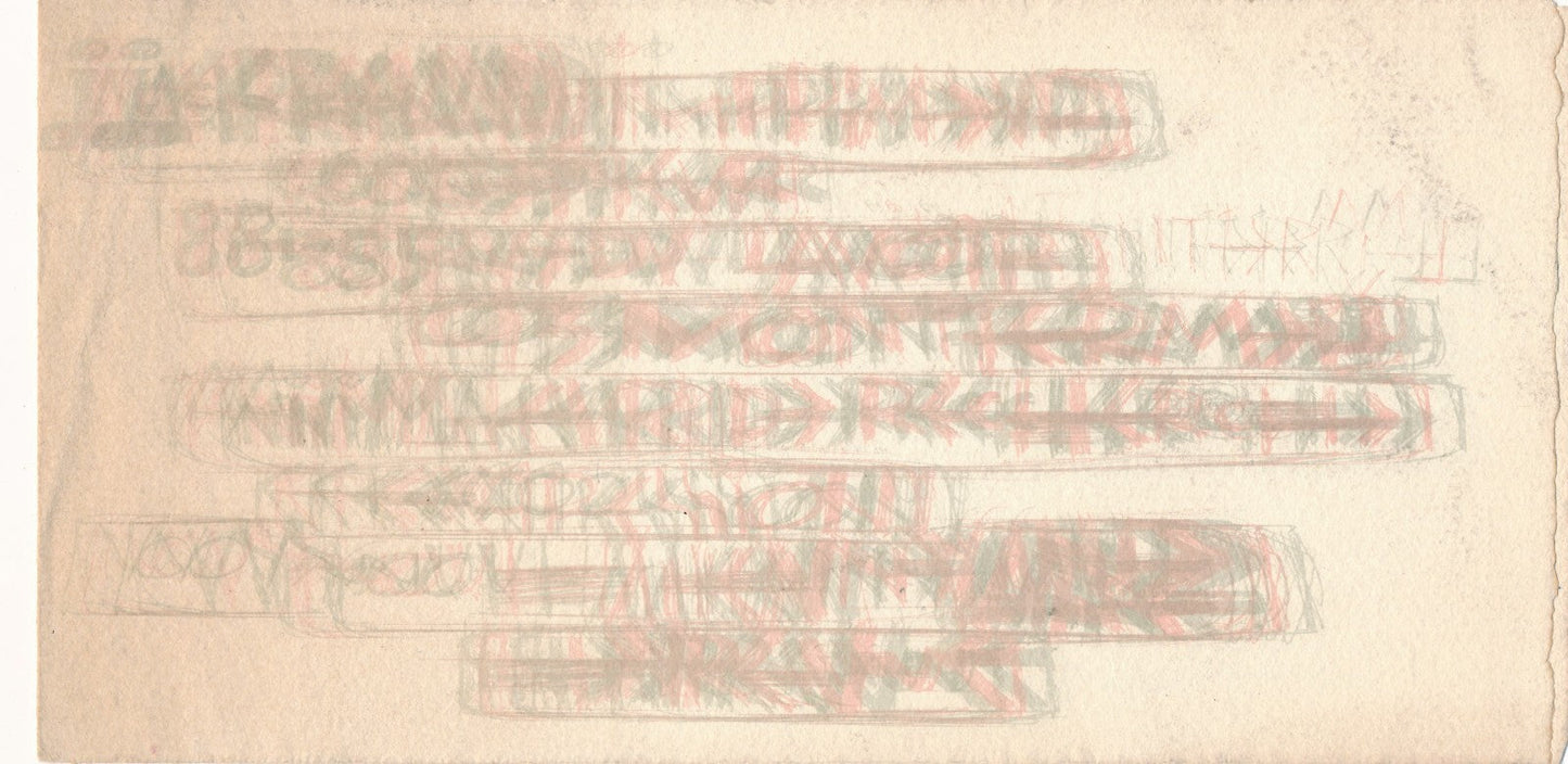 Théo KERG feuille 2 volets  voeux 2 lithographies Jack Renaud