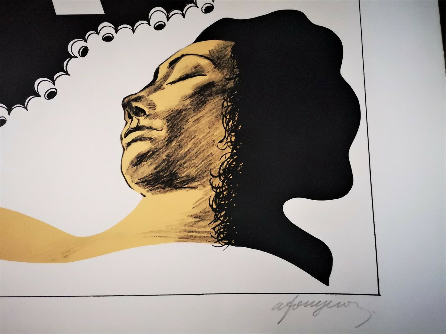 André FOUGERON lithographie signée le rêve architecture litho estampe