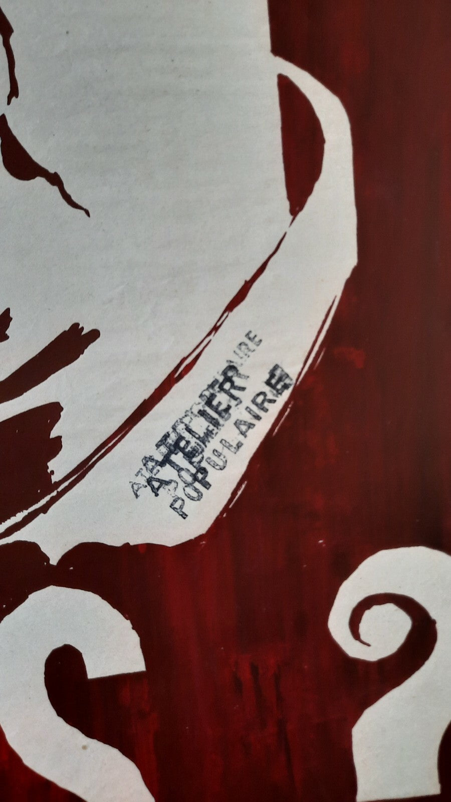 Affiche Mai 1968 Peut-il nous coffrer tous ? De Gaulle sérigraphie pochoir