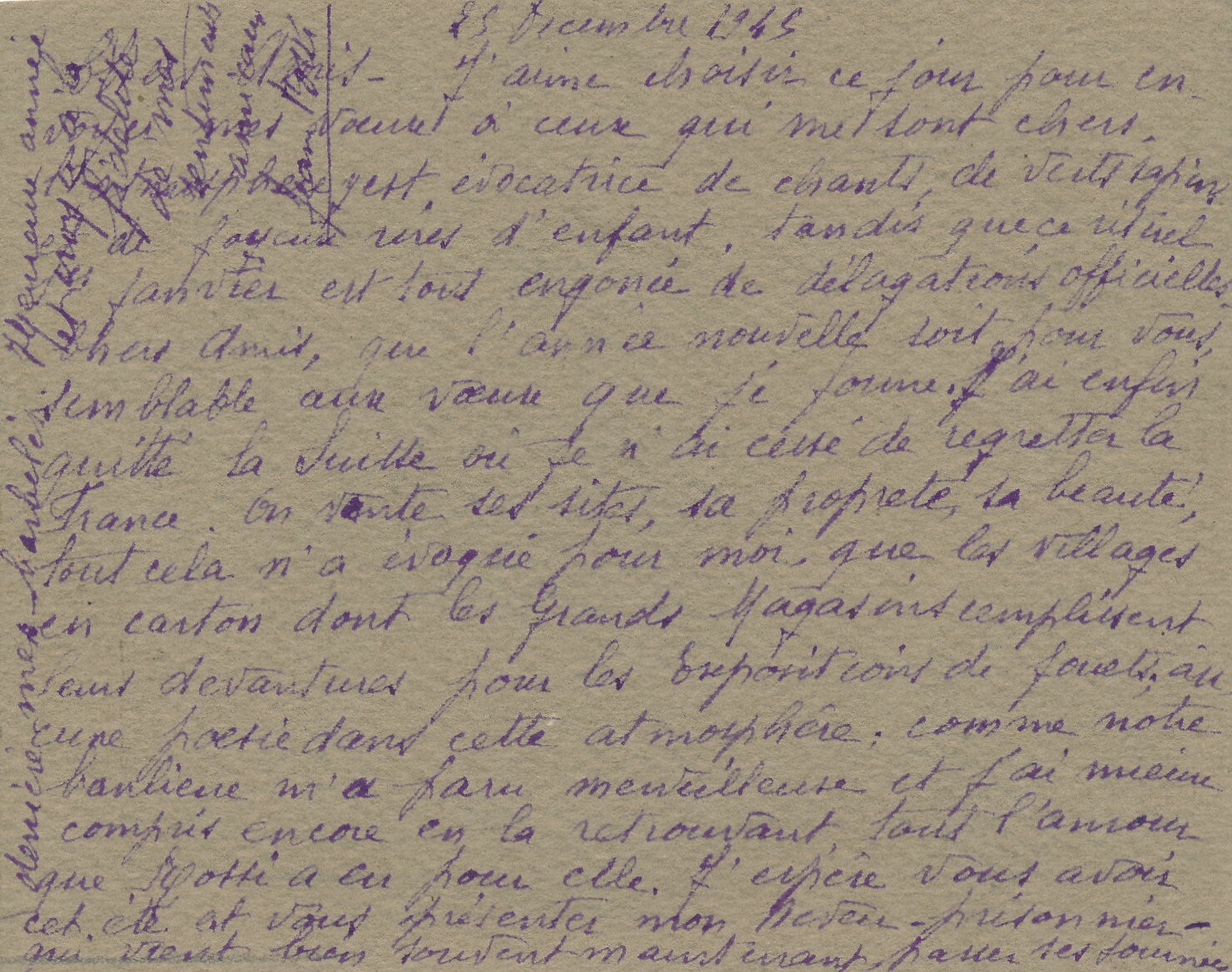 Joseph ROSSI (1892-1930) peintre dessin signé autographe femme Villeparisis