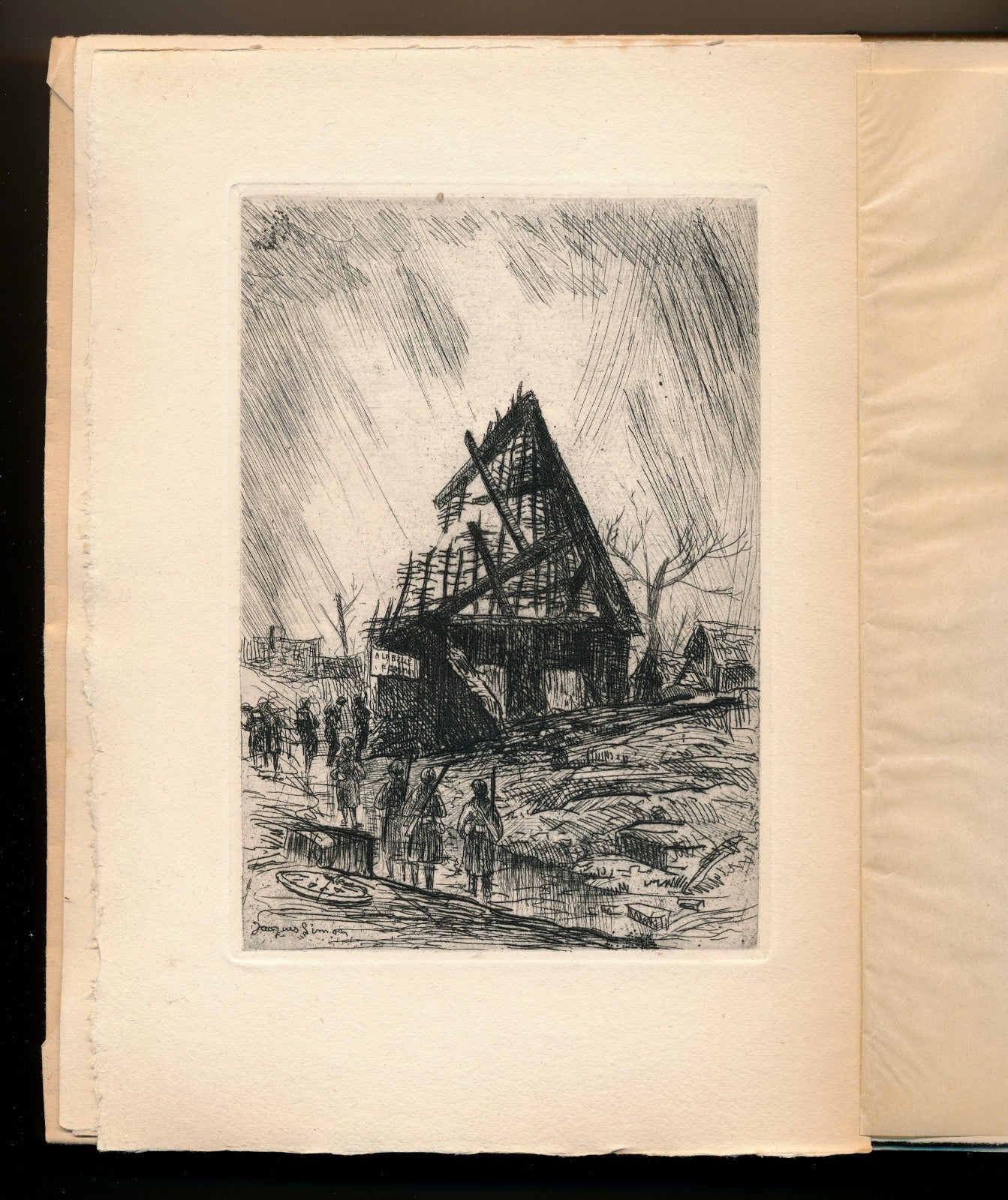 Jacques Simon 8 gravures Roland Dorgelès Le Cabaret ex numéroté signé Simon