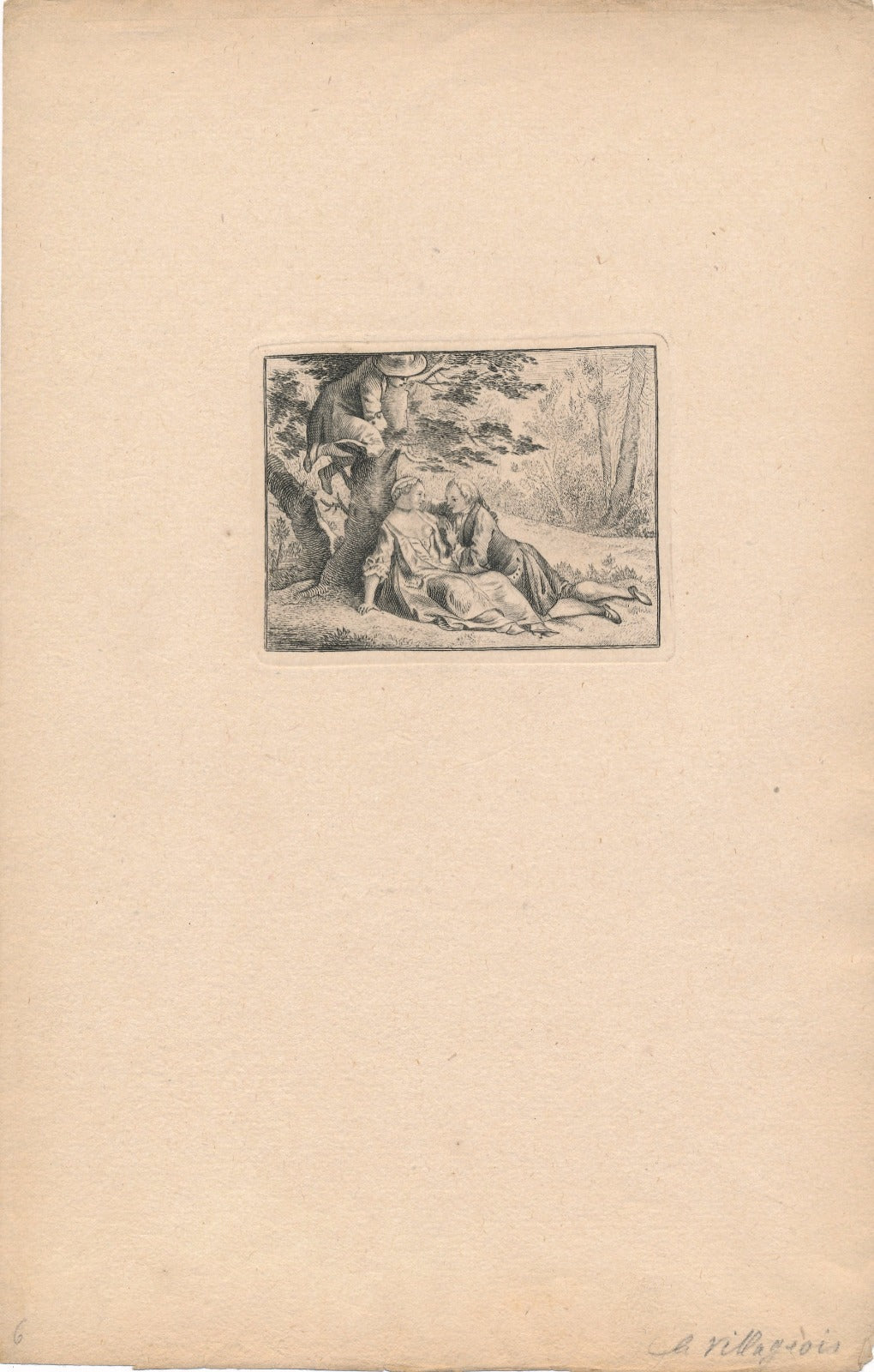 6 Gravures lot La Fontaine contes et nouvelles Charles-Nicolas Cochin