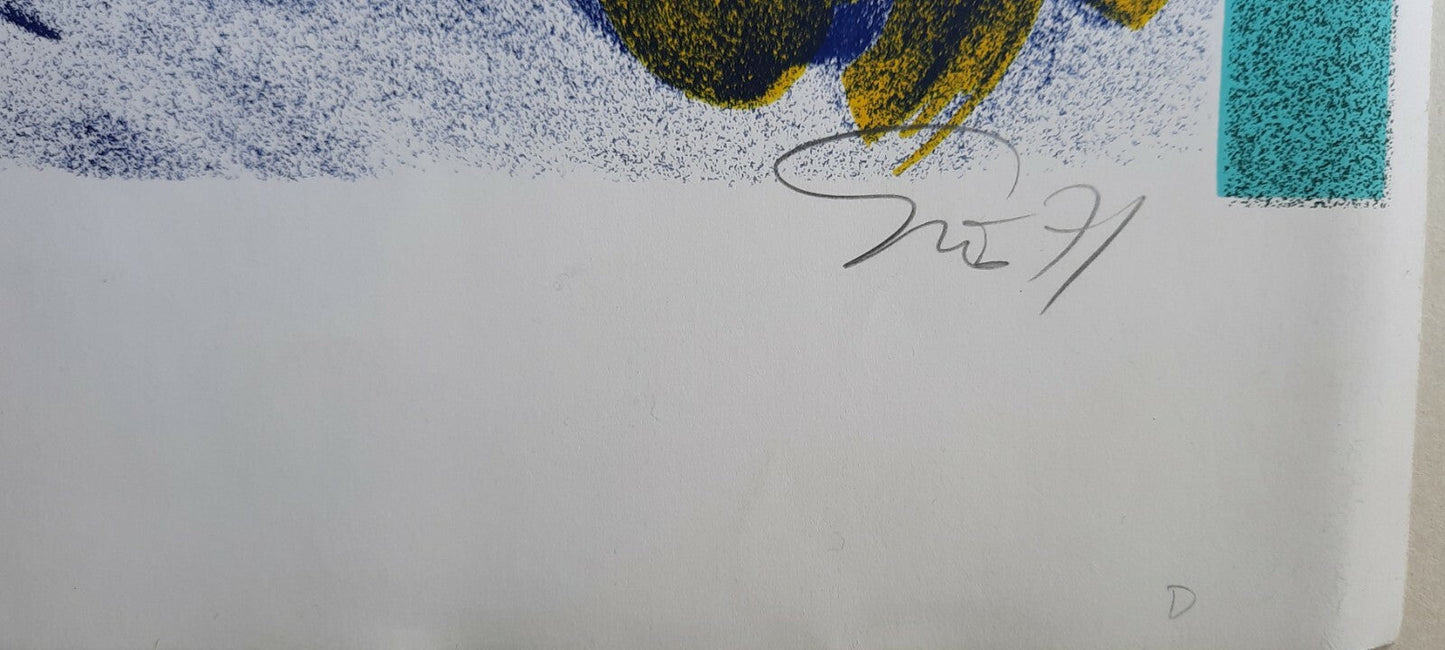 Gudmundur ERRO Sérigraphie signée et numérotée 81/100. Datée : 1971