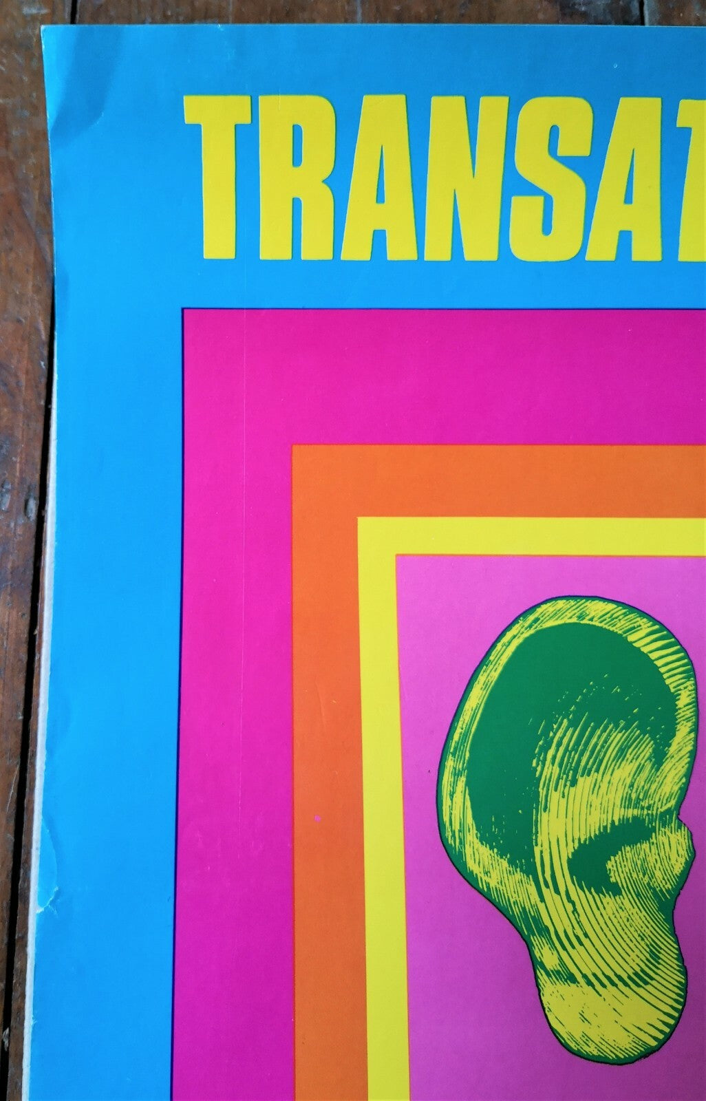 Malaval affiche Expérience Sonorisation Transat Marine Campagne R'N'R CNAC 1971