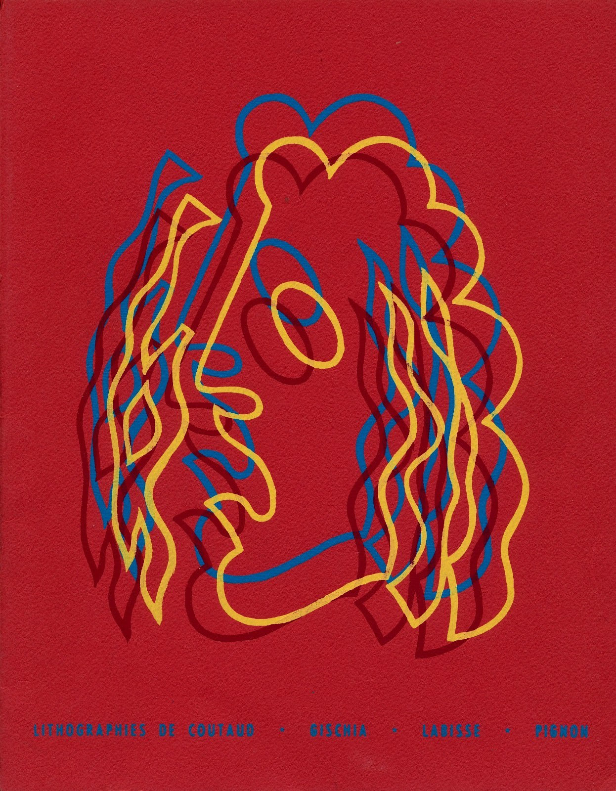 portfolio Coutaud Gishia Labisse Pignon 4 lithographies originales 1956 Théâtre