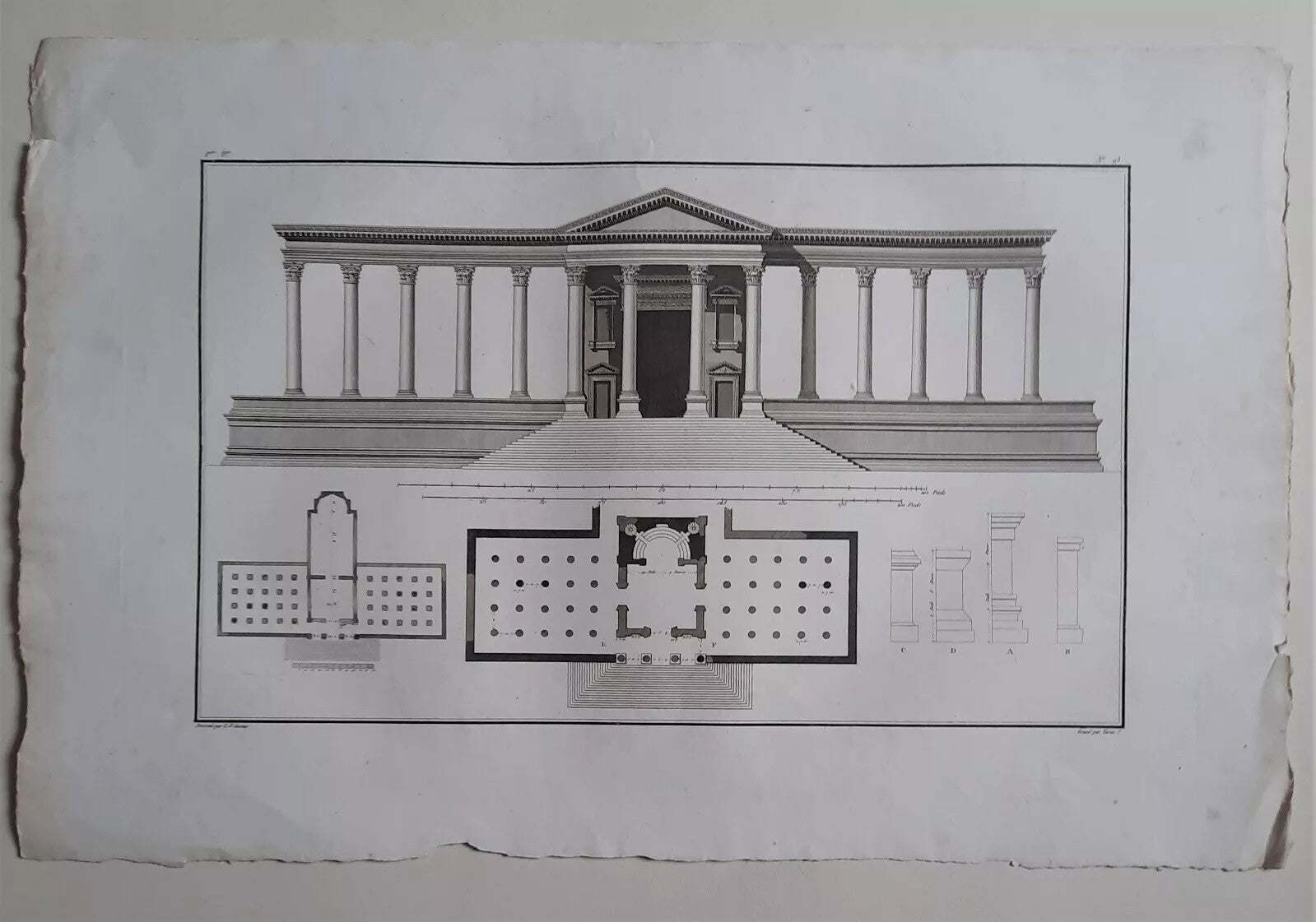 L-F CASSAS 12 grandes planches gravure Palmyre Syrie Neptune Arc Triomphe 1789