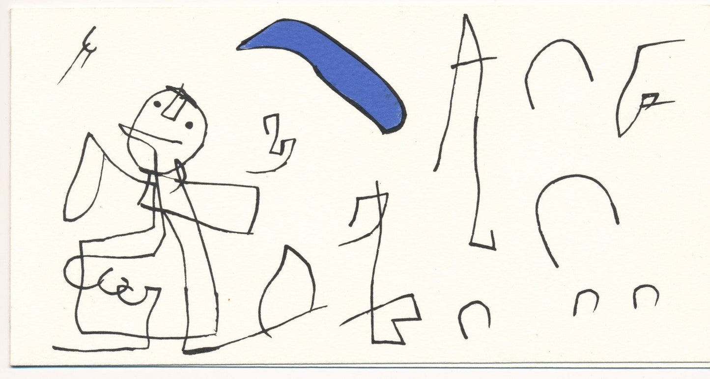 Joan Miró Lithographie originale Fondation Maeght 1986