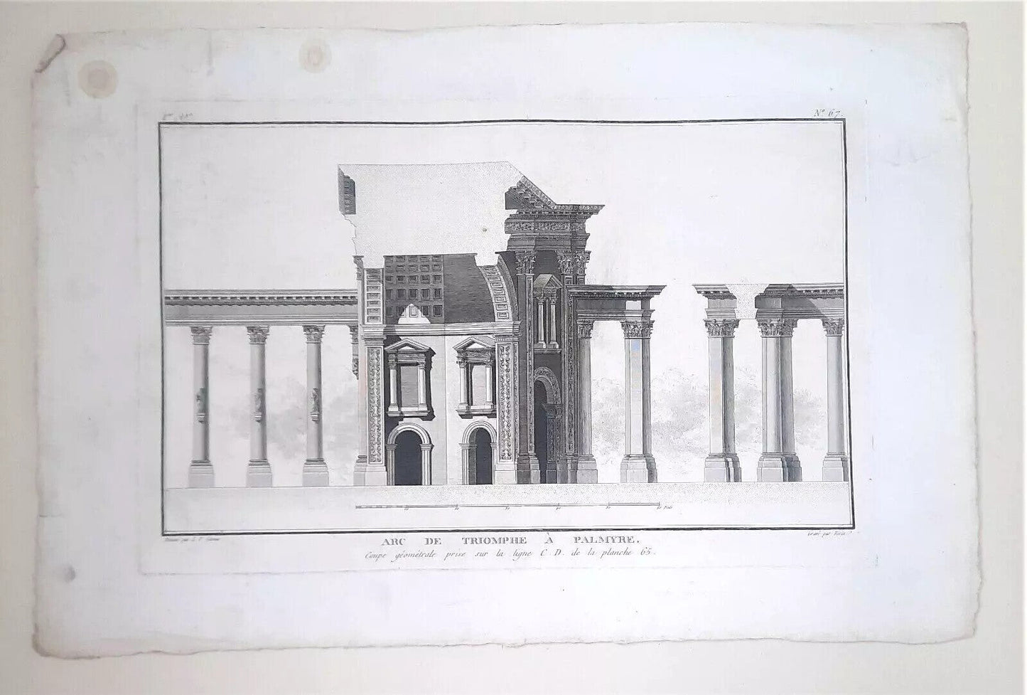 L-F CASSAS 12 grandes planches gravure Palmyre Syrie Neptune Arc Triomphe 1789