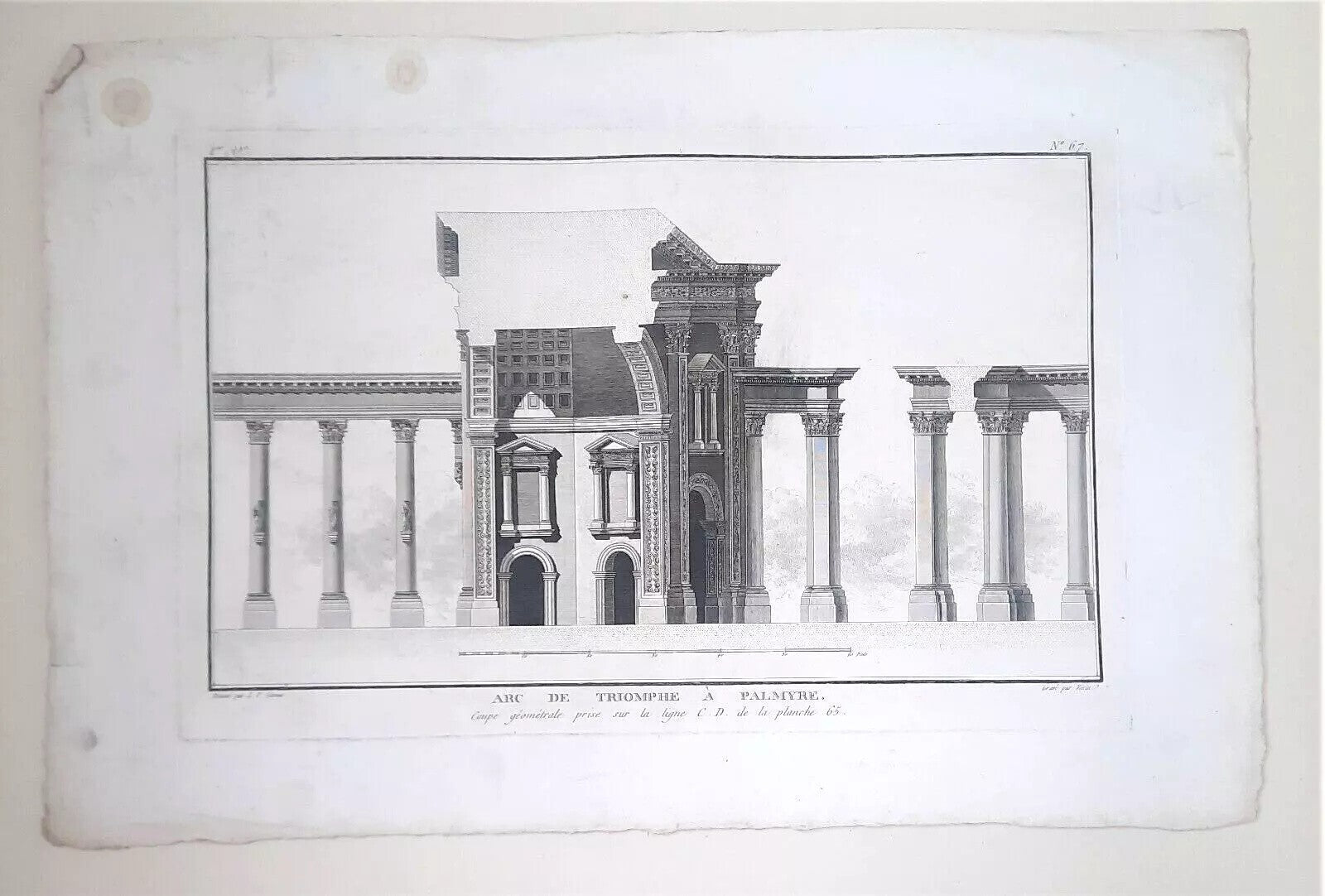 L-F CASSAS 12 grandes planches gravure Palmyre Syrie Neptune Arc Triomphe 1789