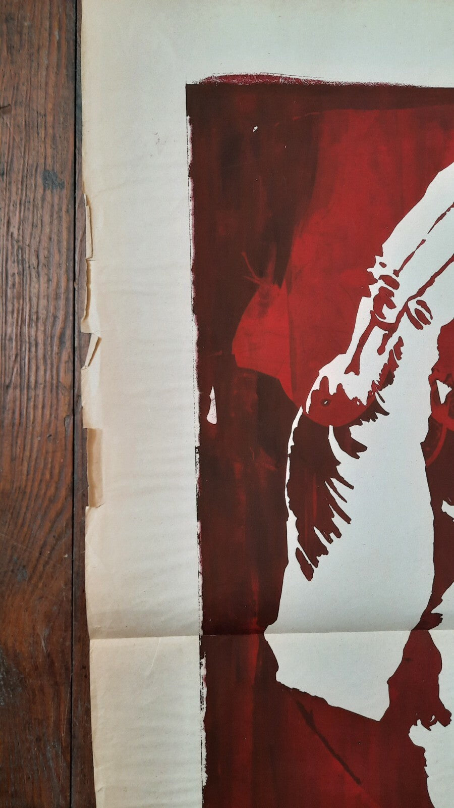 Affiche Mai 1968 Peut-il nous coffrer tous ? De Gaulle sérigraphie pochoir