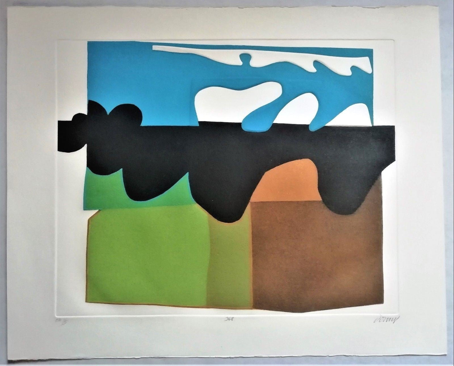 Bertrand DORNY gravure aquatinte signée numérotée originale couleur