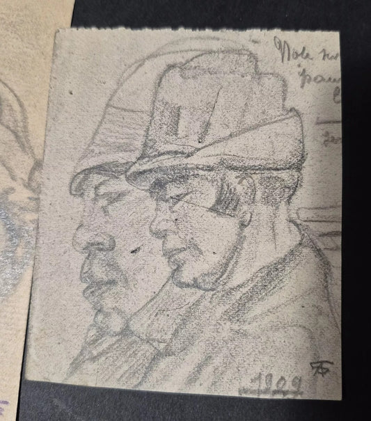 ensemble  dessins pris sur le vif années 20