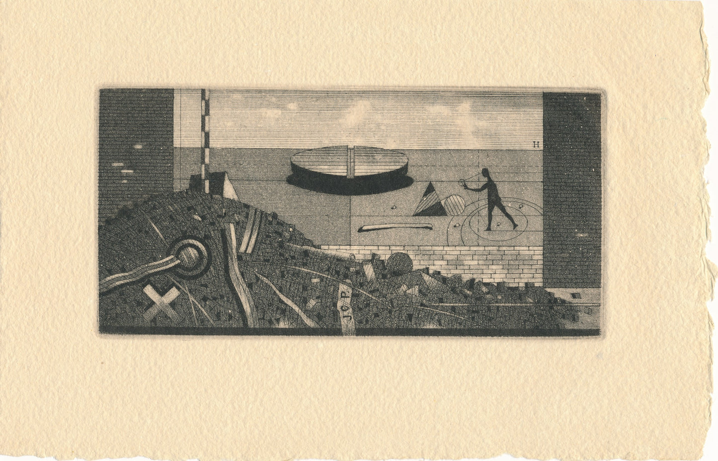 ASSADOUR Bezdikian gravure originale Liban non signée