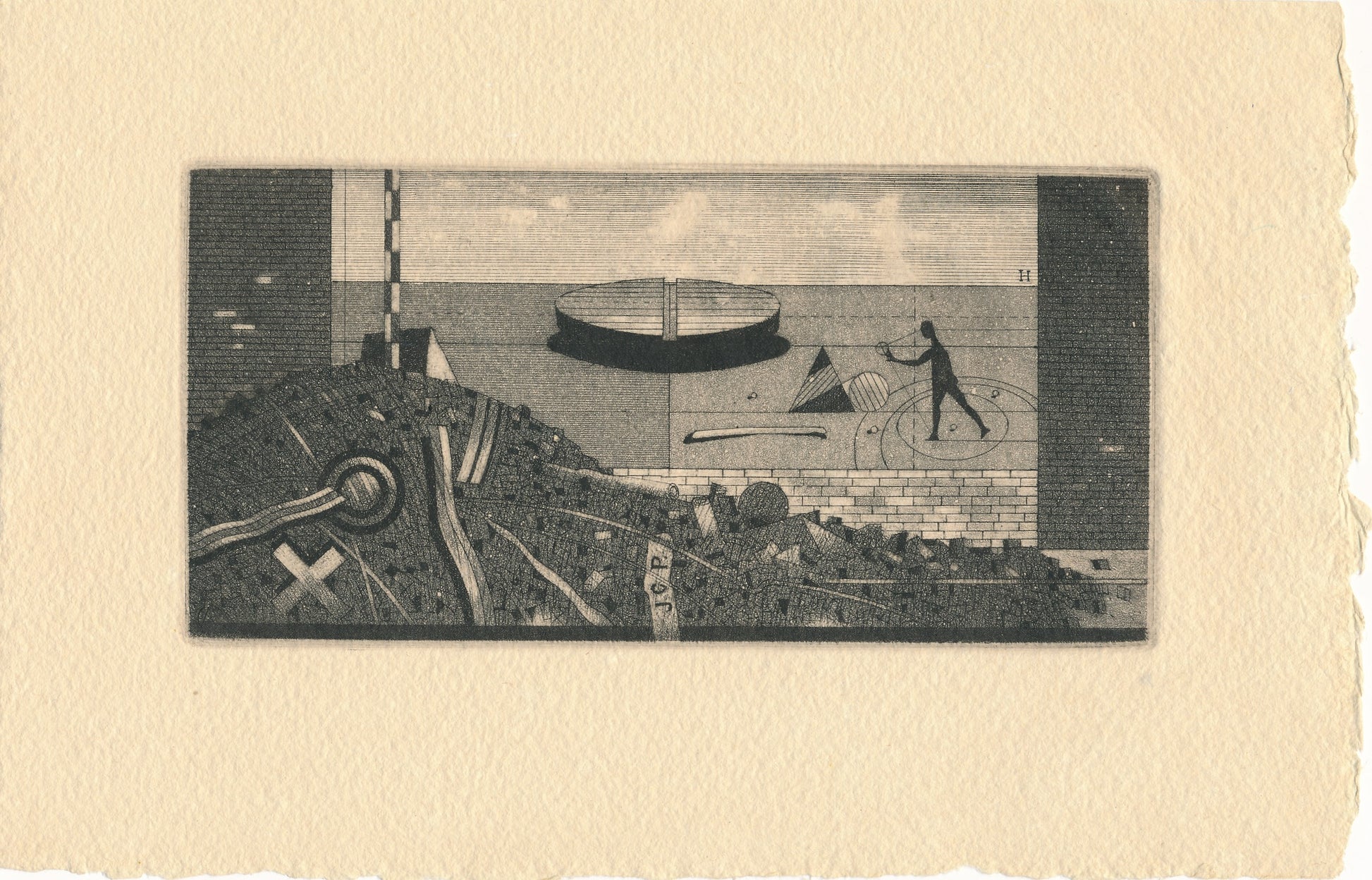 ASSADOUR Bezdikian gravure originale Liban non signée