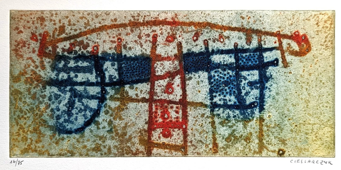 Adolphe CIESLARCZYK gravure originale signée