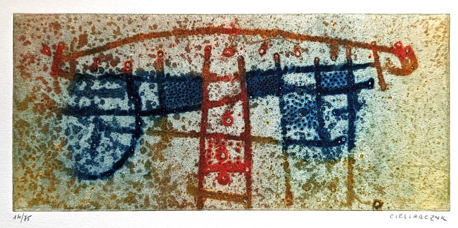 Adolphe CIESLARCZYK gravure originale signée