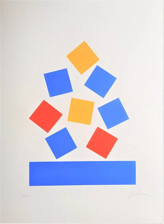 Albert CHUBAC sérigraphie signée numérotée Diversités abstraites 1992