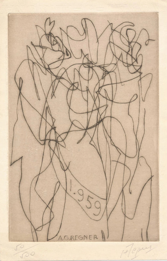 Alfred Georges RÉGNER gravure signée numérotée surréalisme