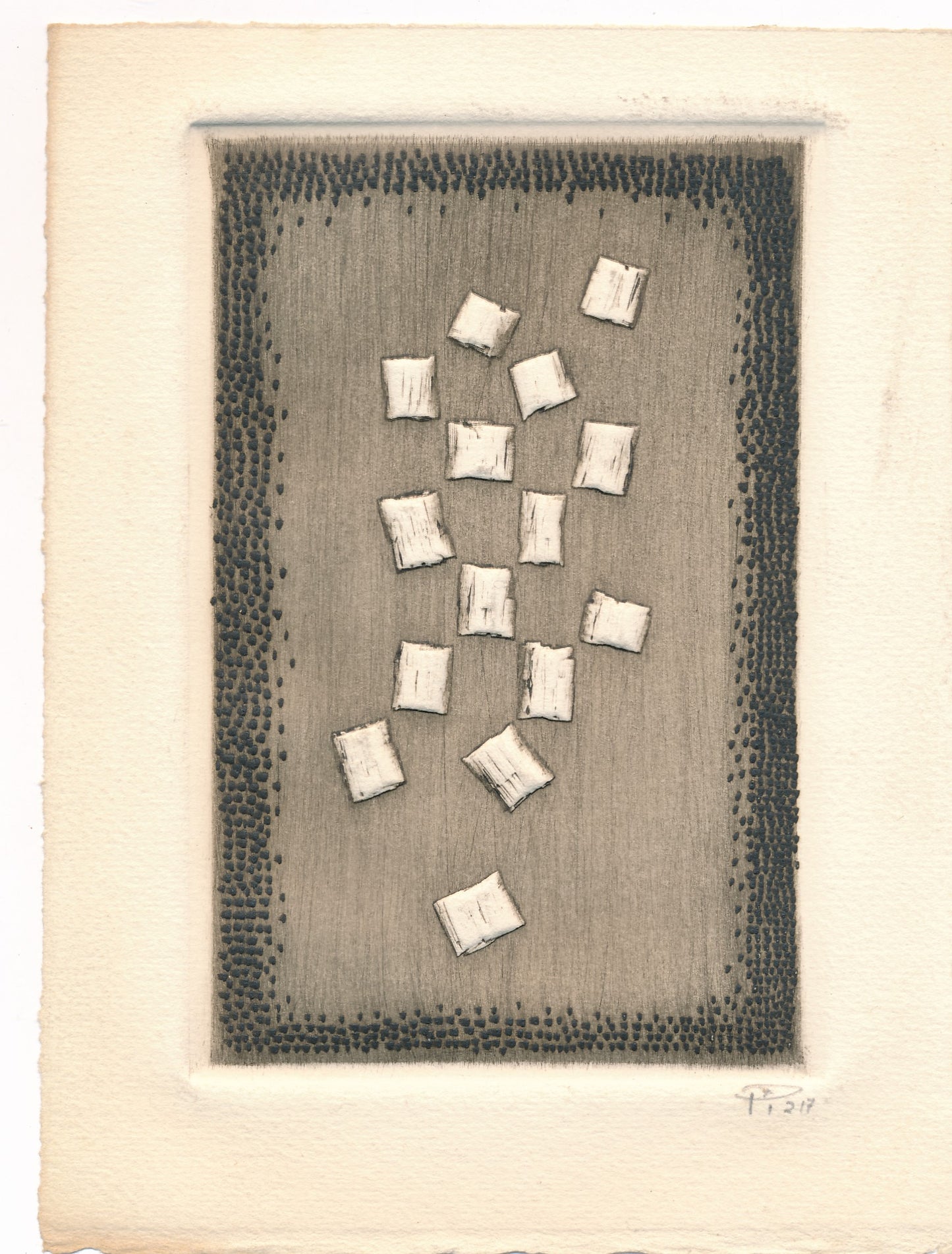 Arthur Luiz PIZA gravure originale signée eaux-forte aquatinte burin Brésil