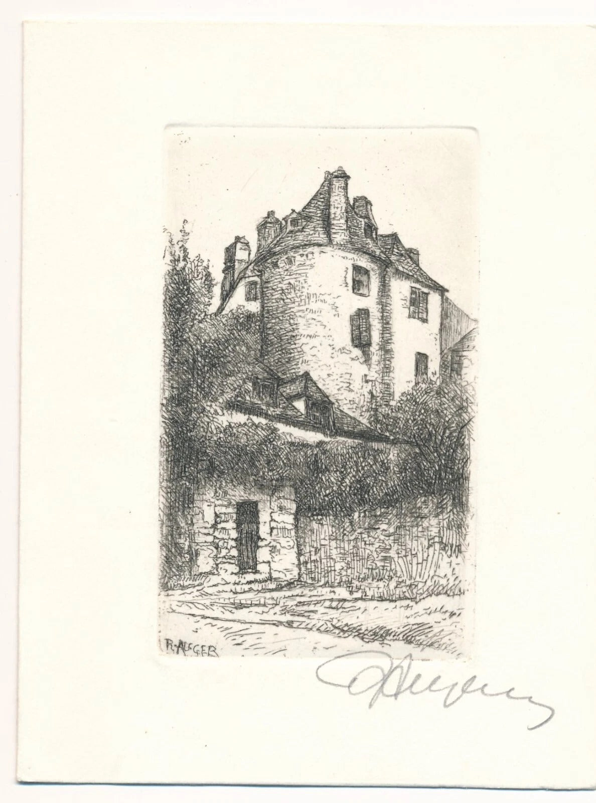 Raymond Léon Auger 10 gravures originales signées 10 envois autographes