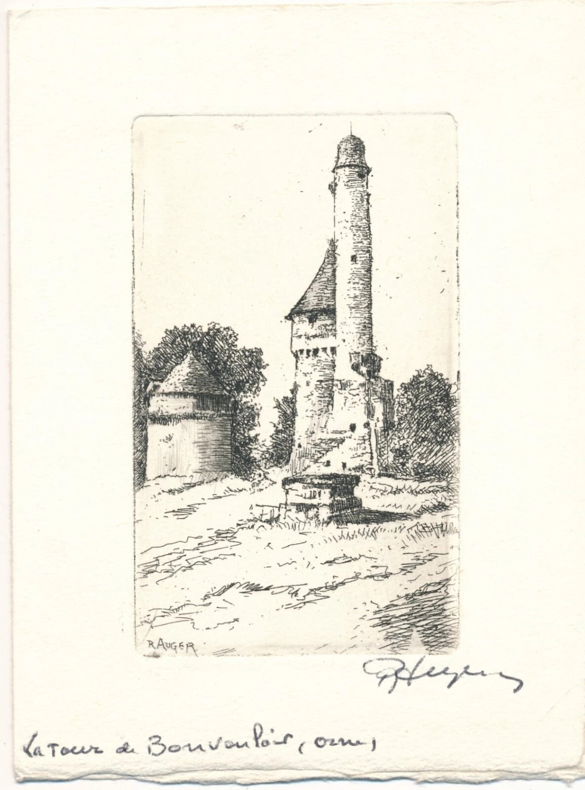 Raymond Léon Auger 10 gravures originales signées 10 envois autographes