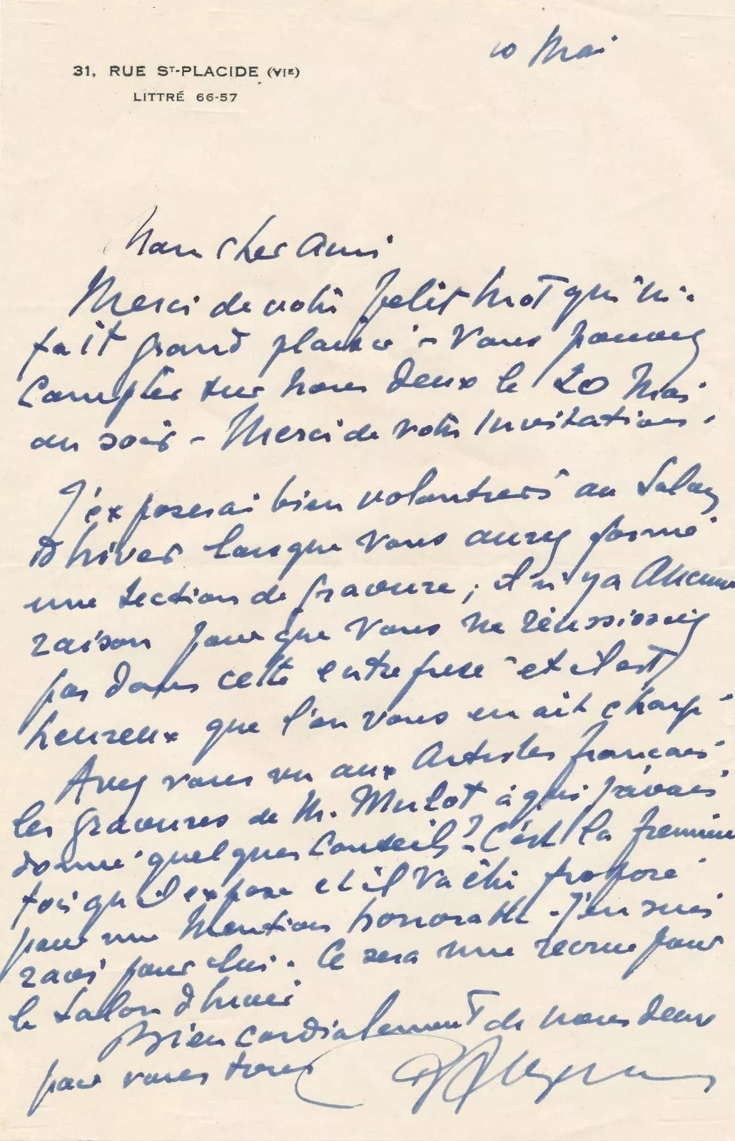 Raymond Léon Auger 10 gravures originales signées 10 envois autographes