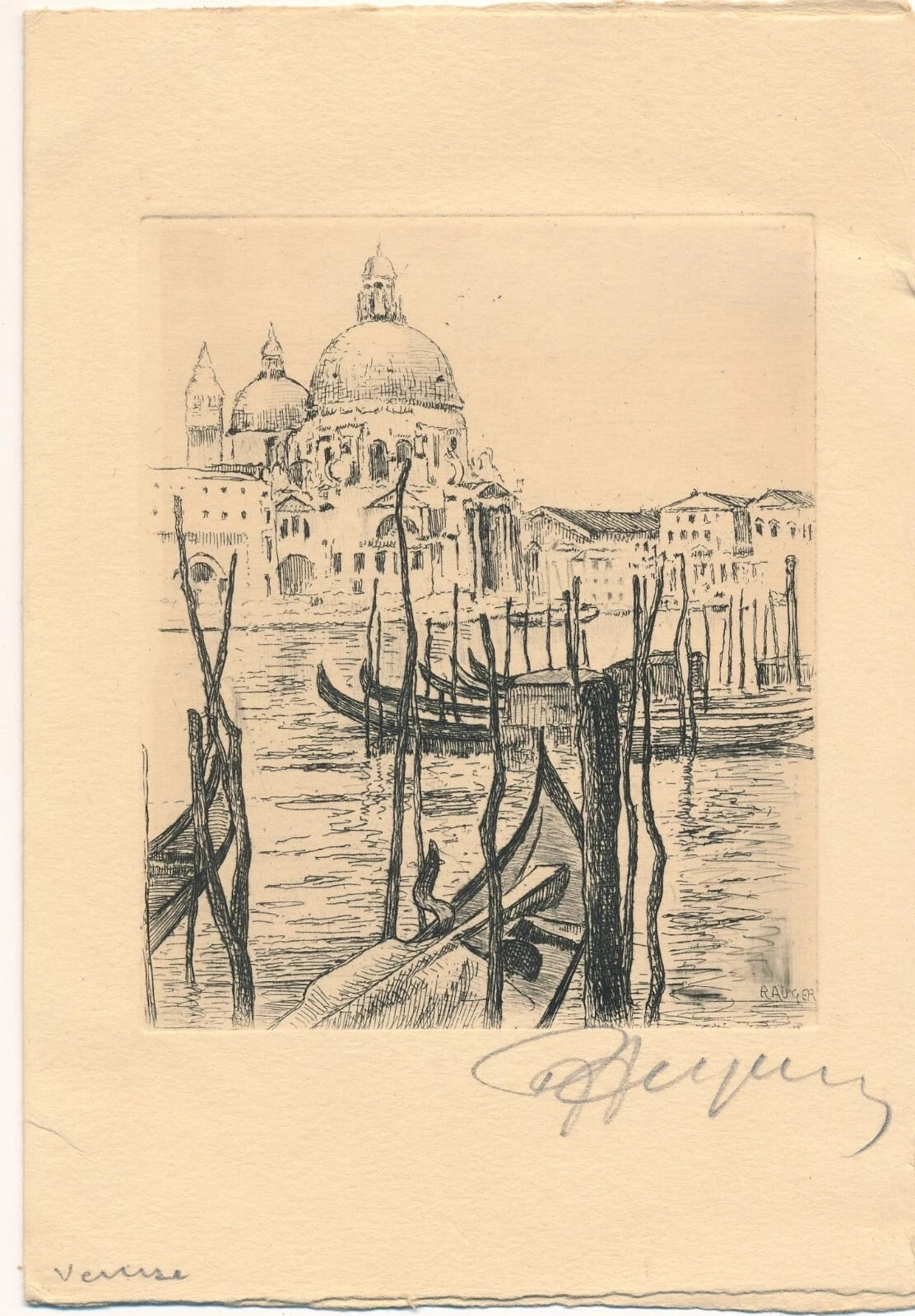 Raymond Léon Auger 10 gravures originales signées 10 envois autographes