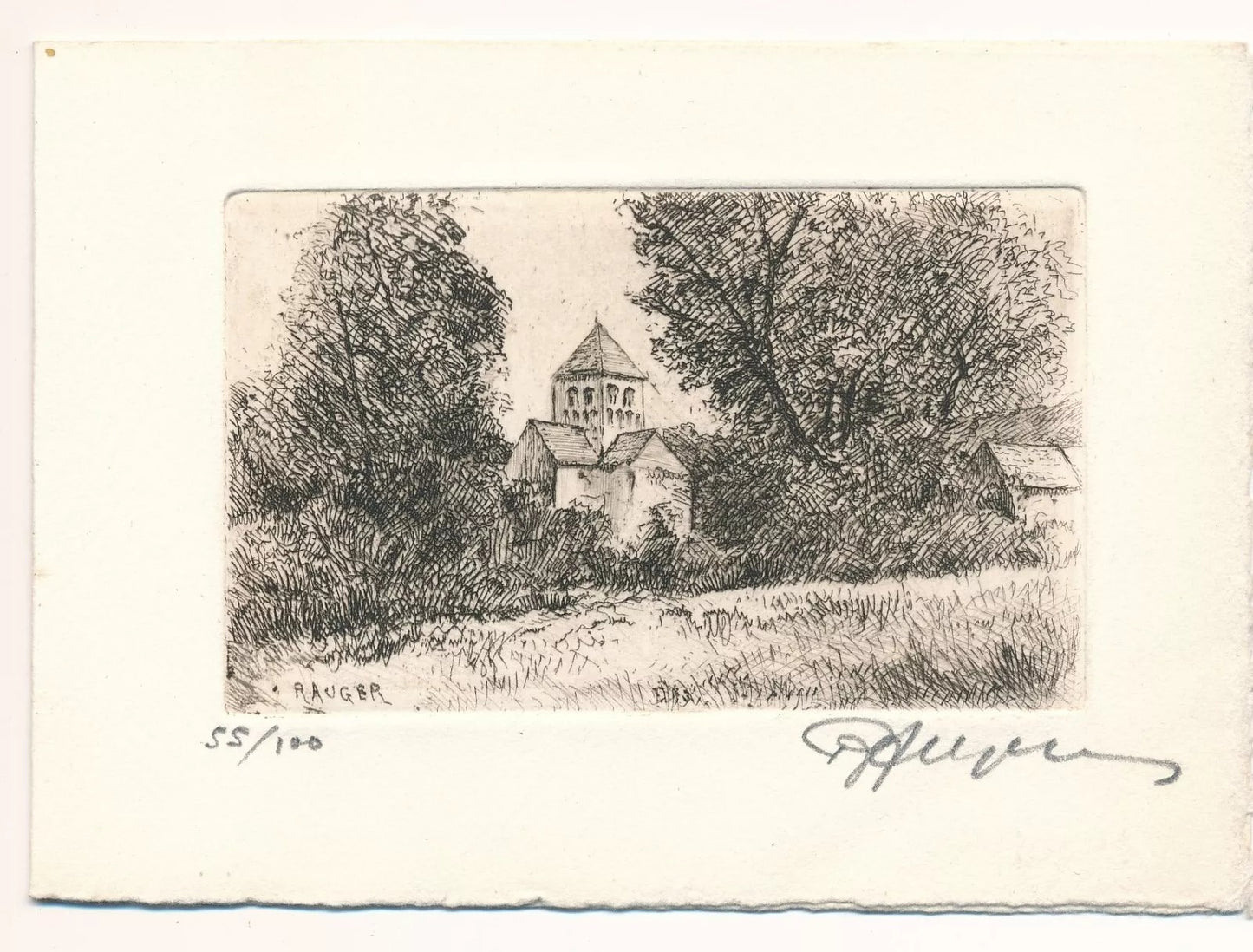 Raymond Léon Auger 10 gravures originales signées 10 envois autographes