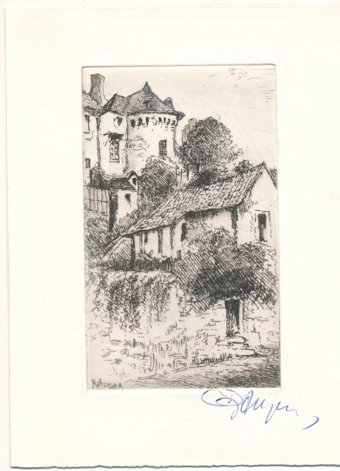 Raymond Léon Auger 10 gravures originales signées 10 envois autographes