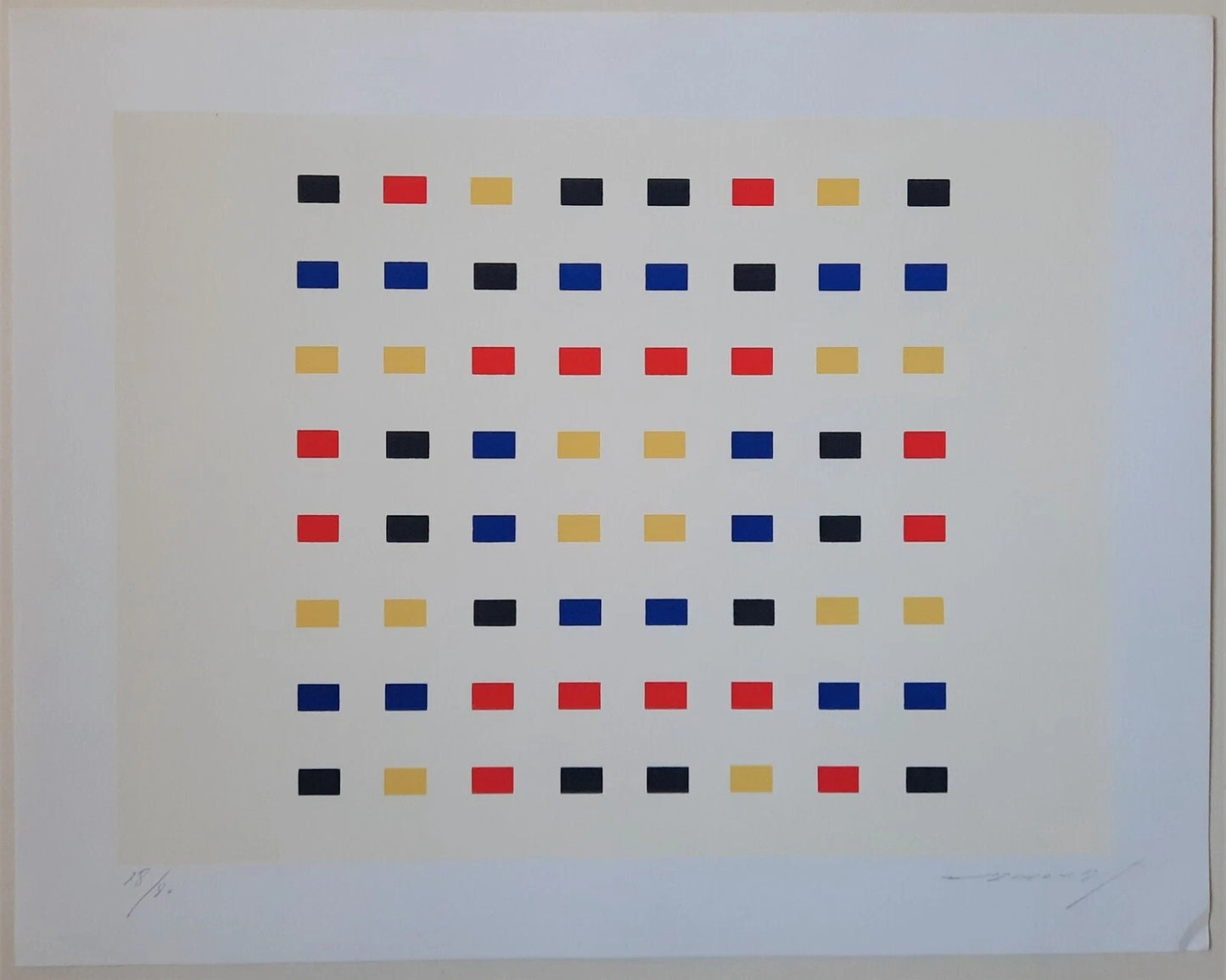 Aurélie NEMOURS sérigraphie signée numérotée 1982