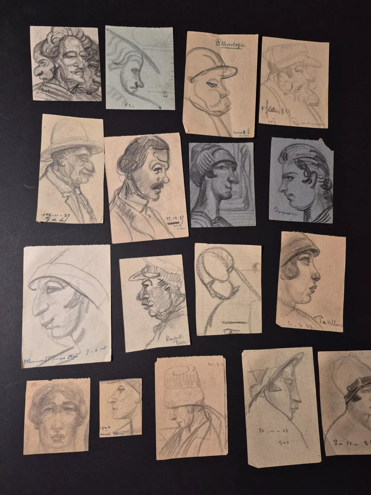 70 portraits croquis caricatures