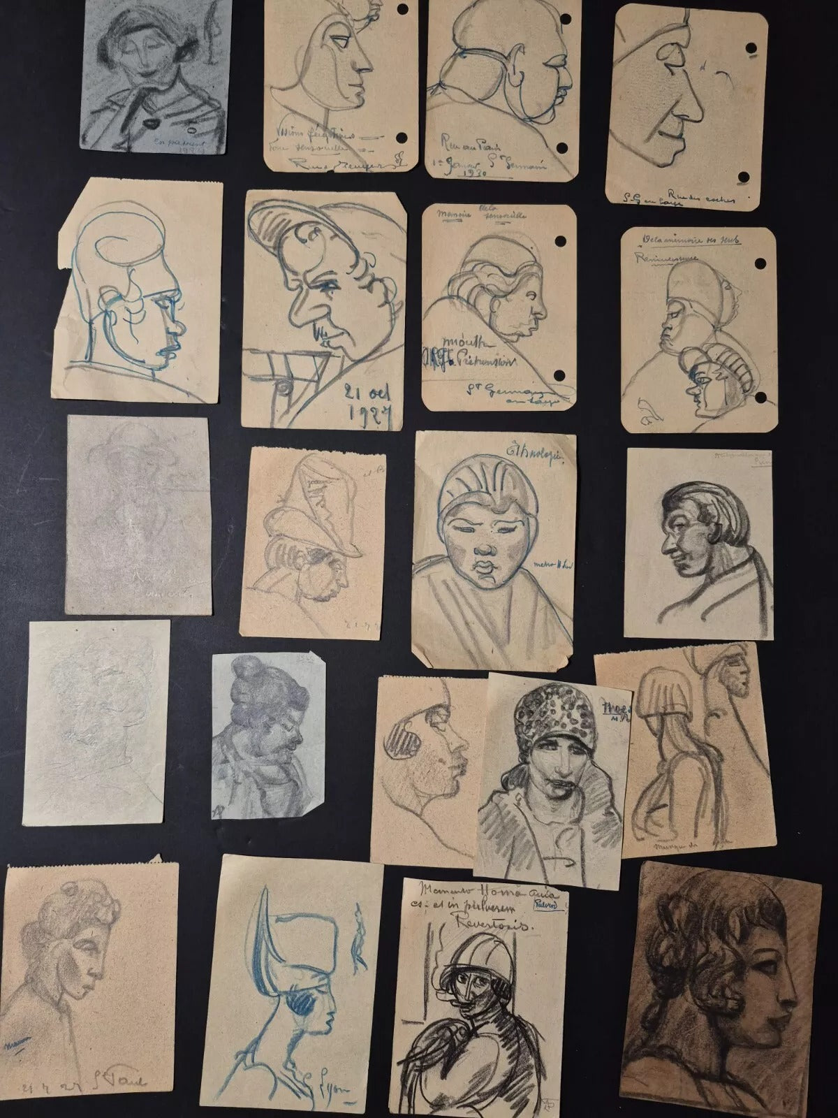 70 portraits croquis caricatures