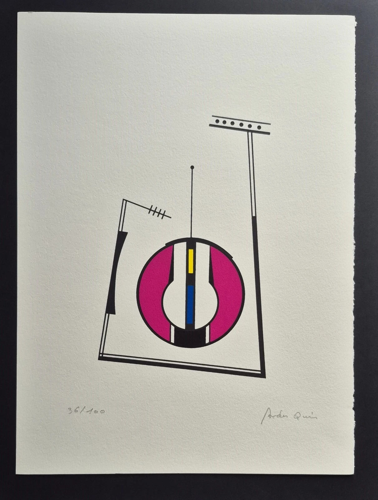 Carmelo ARDEN QUIN sérigraphie signée numérotée groupe MADI uruguay