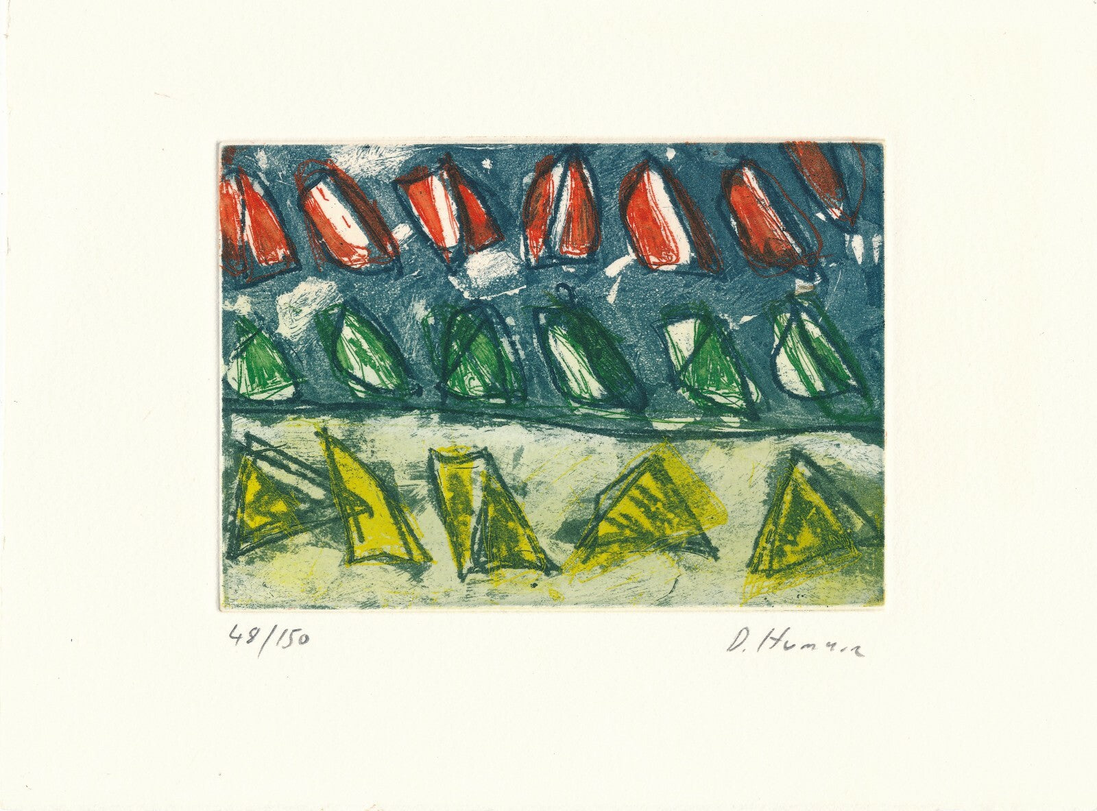 eau forte numérotée signée