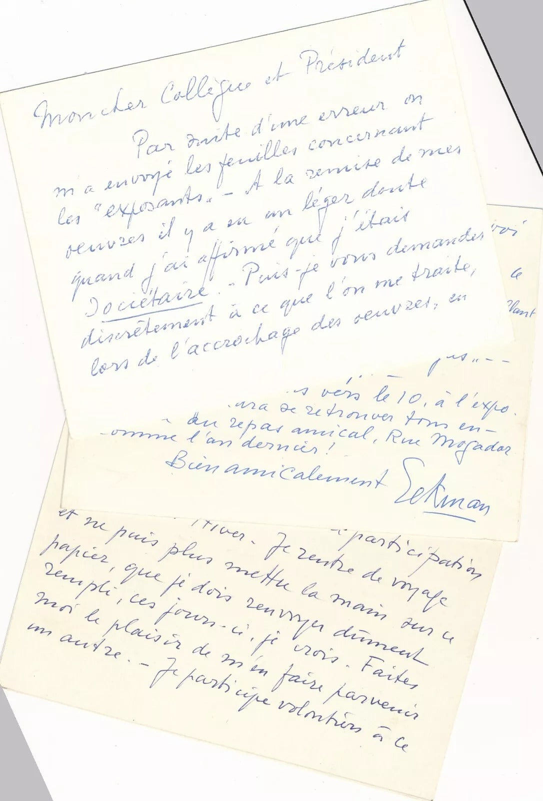 Nicolas Eekmann gravure et lettres autographes