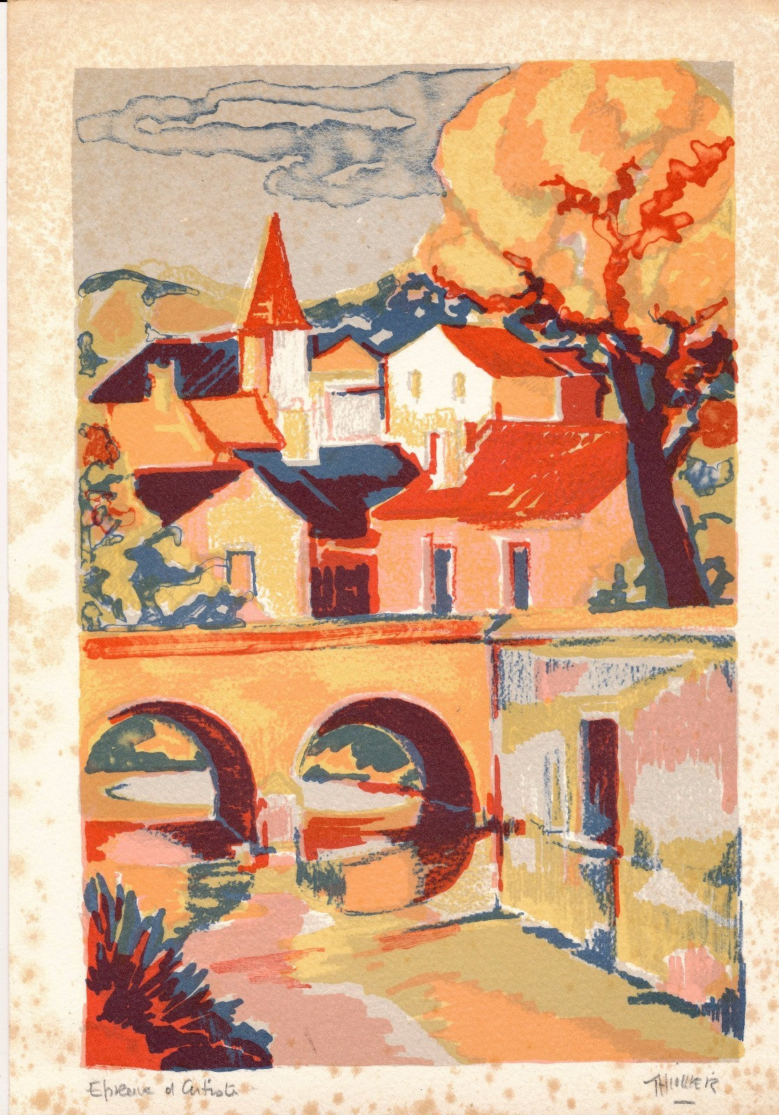 signée peintre lithographe 