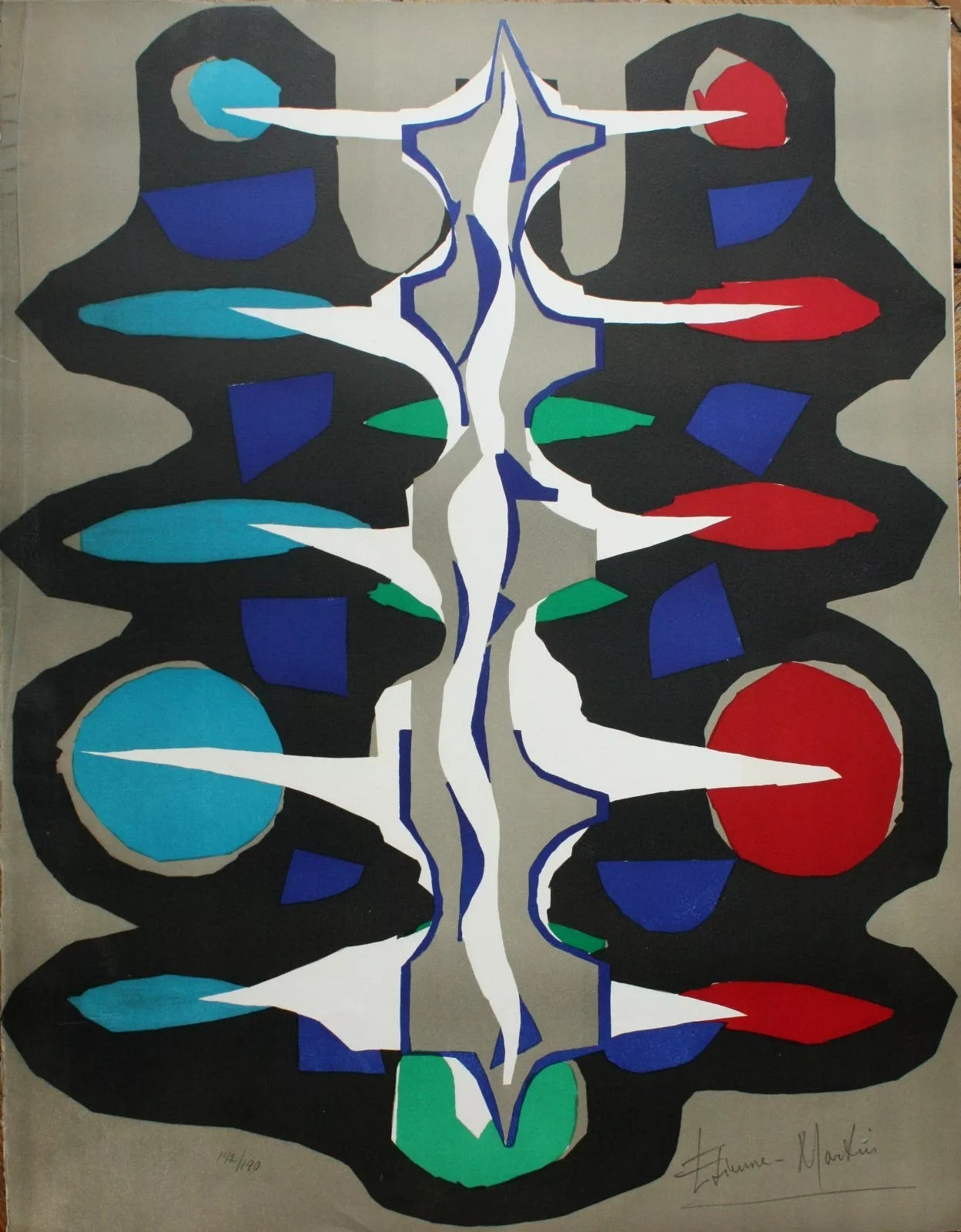 lithographie originale signée numérotée sculpteur