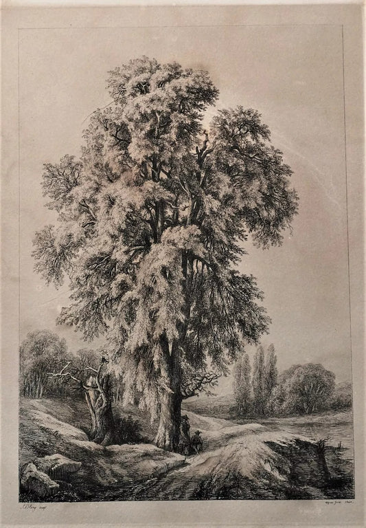 2 gravures à l'eau-forte signées dans la planche et datée de 1840.