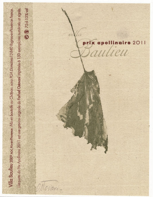 Farhad OSTOVANI (1950-) peintre gravure signée Prix Apollinaire 2011 Iran