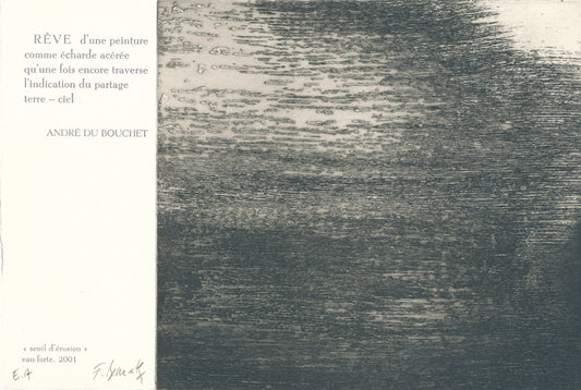 Frédéric BENRATH gravure signée avec envoi autographe