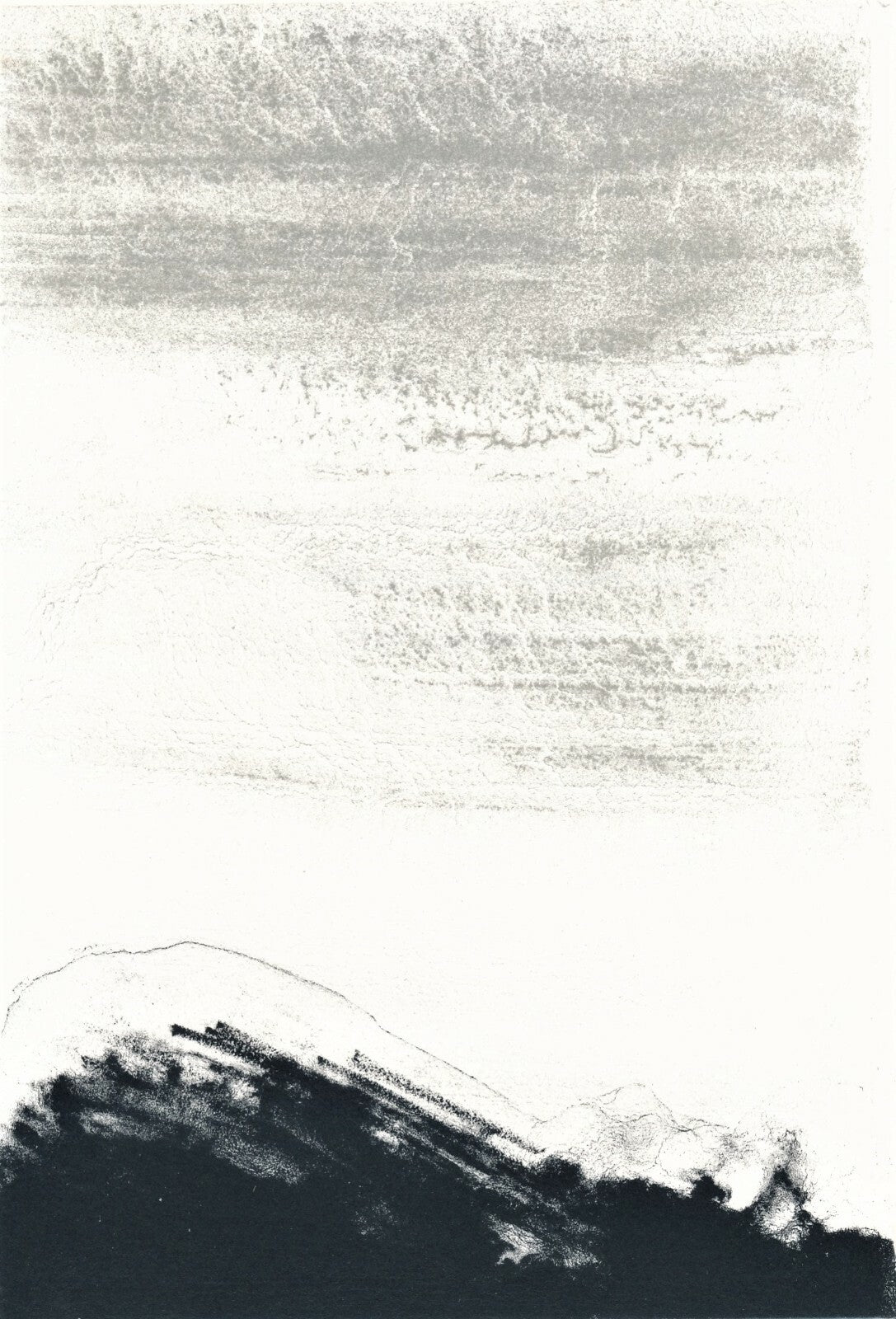  (1930-2007), peintre lithographie carte de voeux Lacourière