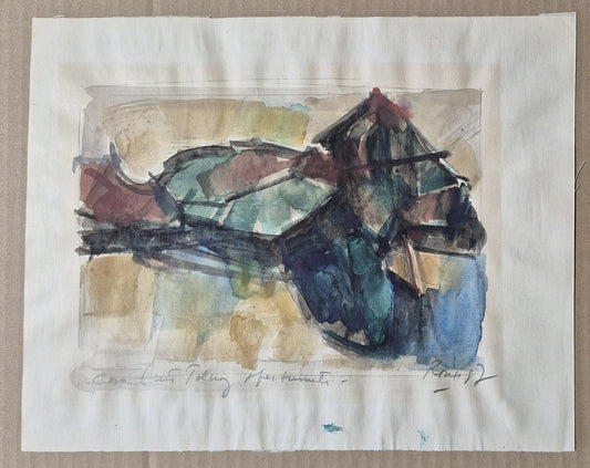 Guillermo ROUX aqaurelle signée Argentin Argentine