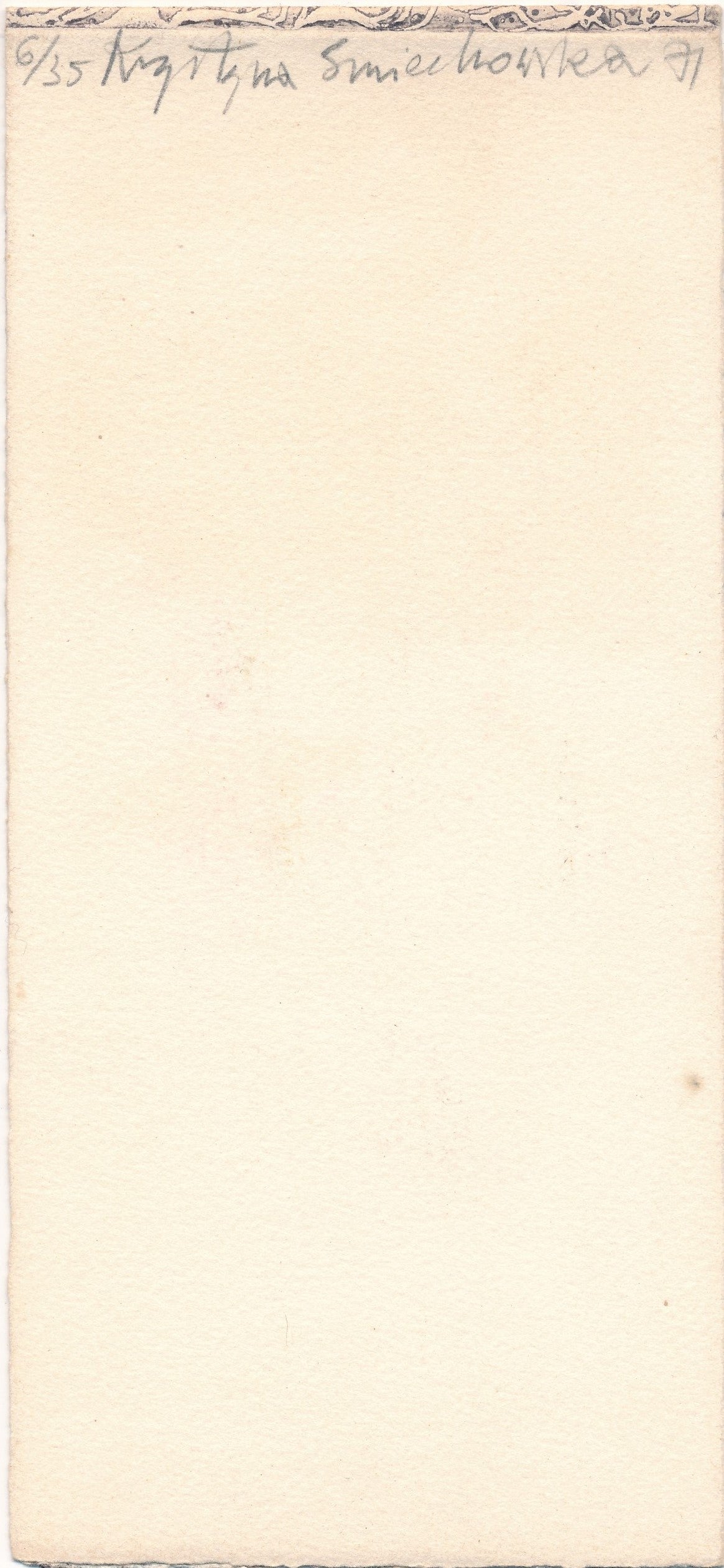 Krystyna Smiechowska gravure eau forte signée numérotée datée